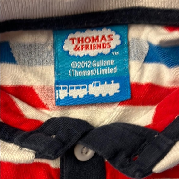 Vintage Thomas & Friends • Graphic Striped Polo Shirt Island of Sodor 3-4 Years - Picture 6 of 8